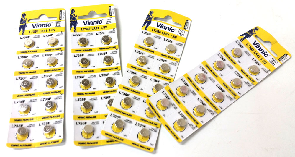 Vinnic LR41/AG3 Alkaline rafhlaða Vinnic LR41/AG3 Alkaline rafhlaða