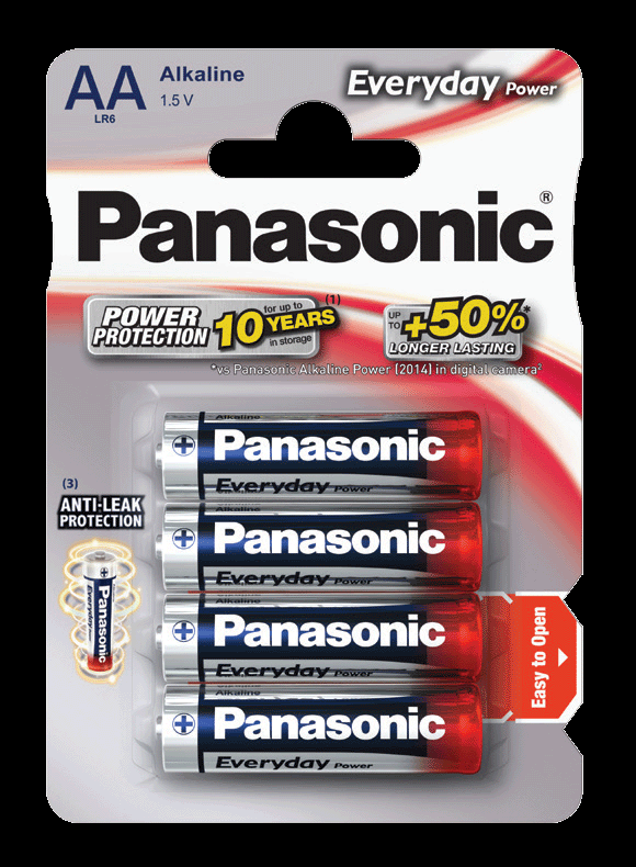 Panasonic Everyday Power Alkaline rafhlöður Panasonic Everyday Power Alkaline rafhlöður