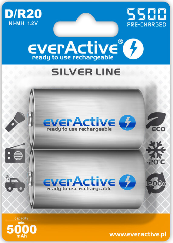 everActive R20/D hleðslurafhlaða everActive R20/D