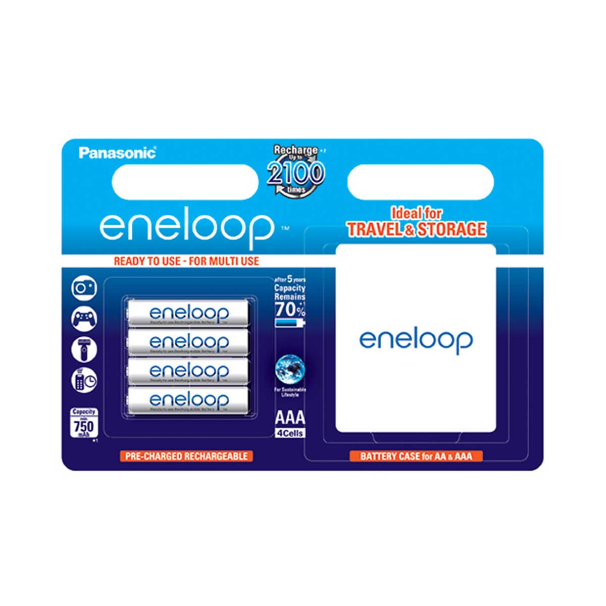 Panasonic Eneloop hleðslurafhlöður Panasonic Eneloop hleðslurafhlöður