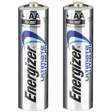 Energizer AA Litíum rafhlöður.