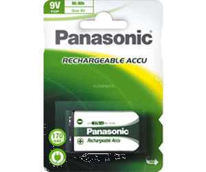 9V Panasonic hleðslurafhlaða