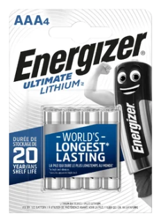 ENERGIZER AAA Lit&iacute;um 4ra stk. pakkn.