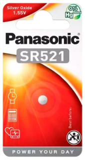 SR-521EL/1B Panasonic Úrarafhlaða