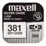 Maxell 381  Úrarafhlaða/SR1120SW 